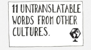 Untranslatable Words