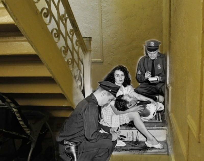 Vintage Crime Stairs