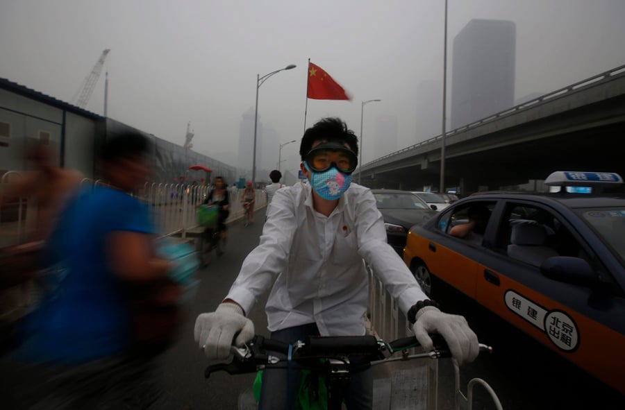 Chinese Pollution Bike