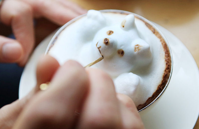 Latte Art In Progress