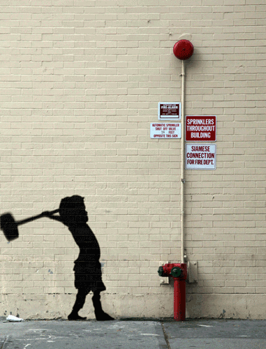 Banksy GIFs Hammer