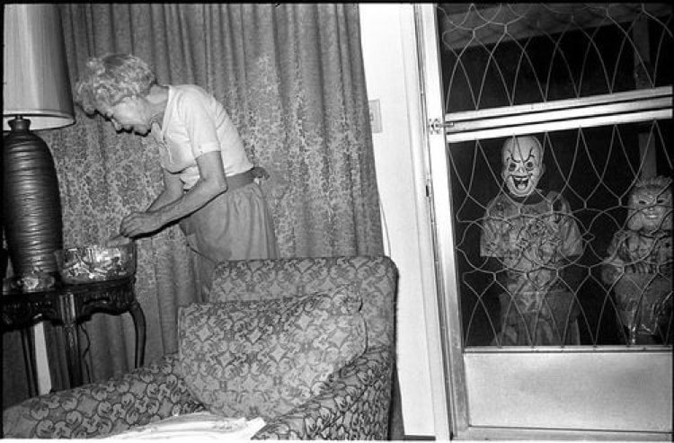 Creepy Halloween Costumes Door