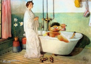 Ernie Bath Time