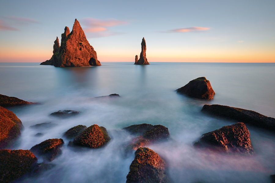 Sunset Rocks Iceland