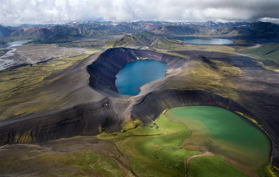 Volcano Lake In Iceland