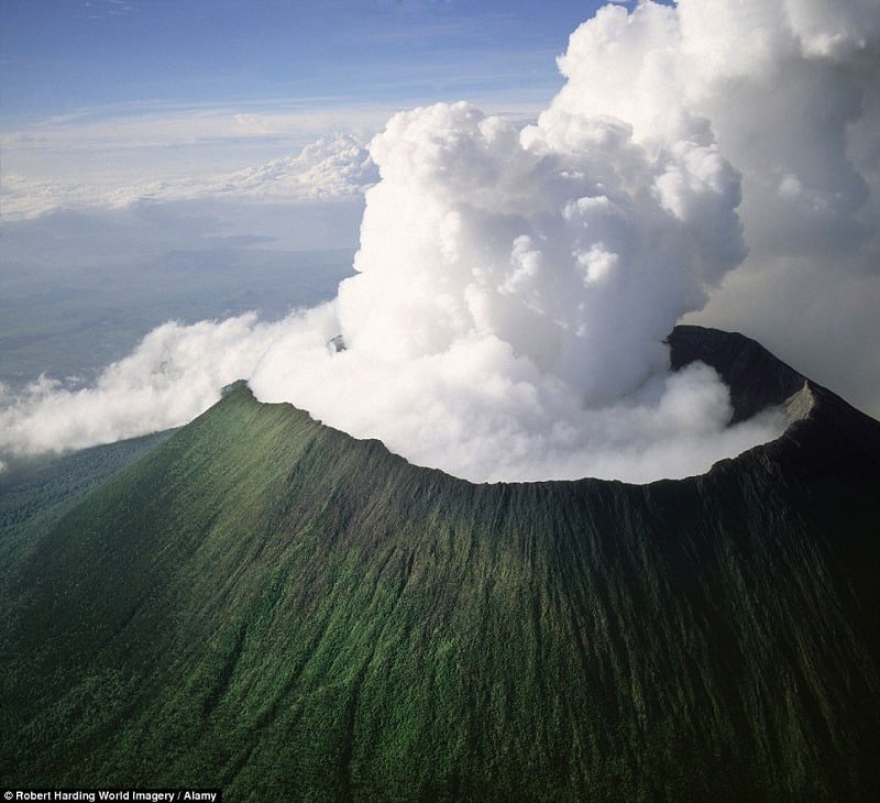 Volcano Aerial View