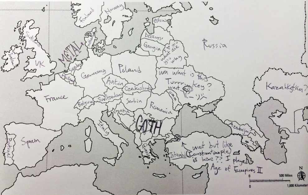 Europe Map Goth