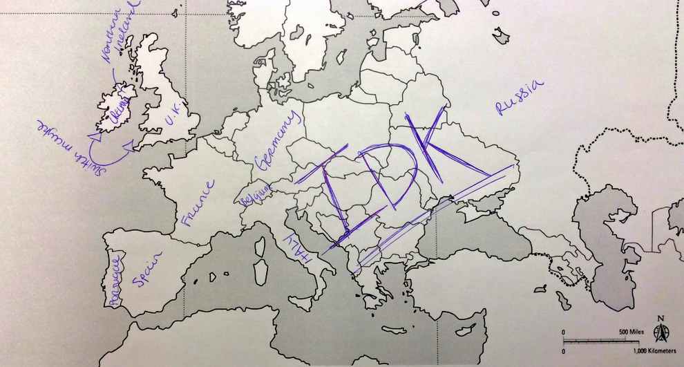 Europe Map IDK