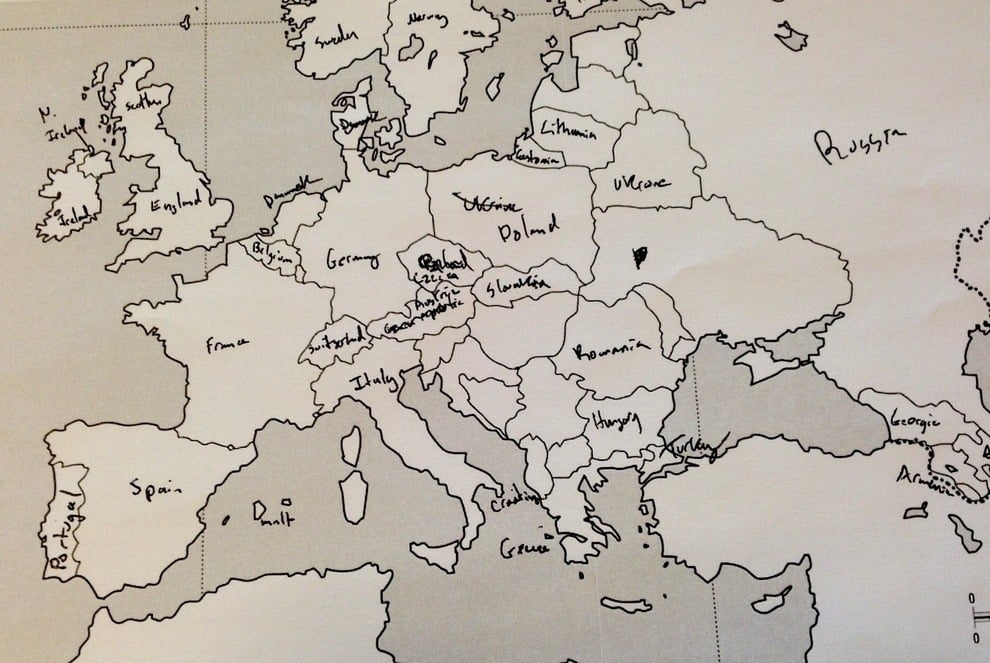 Europe Map Poland