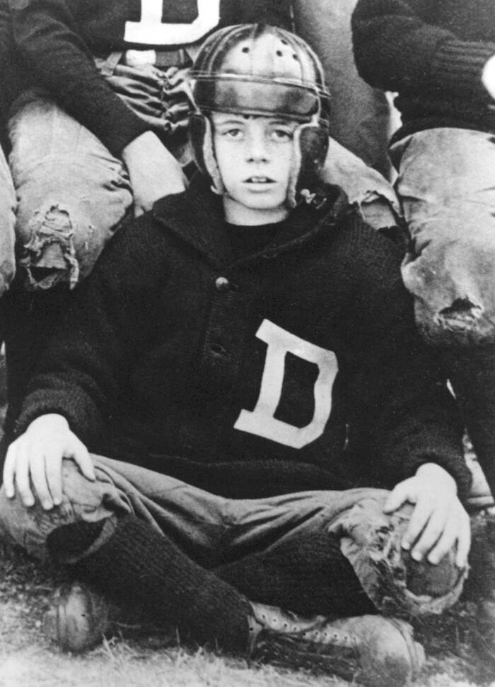 Jfk In Football Uniform