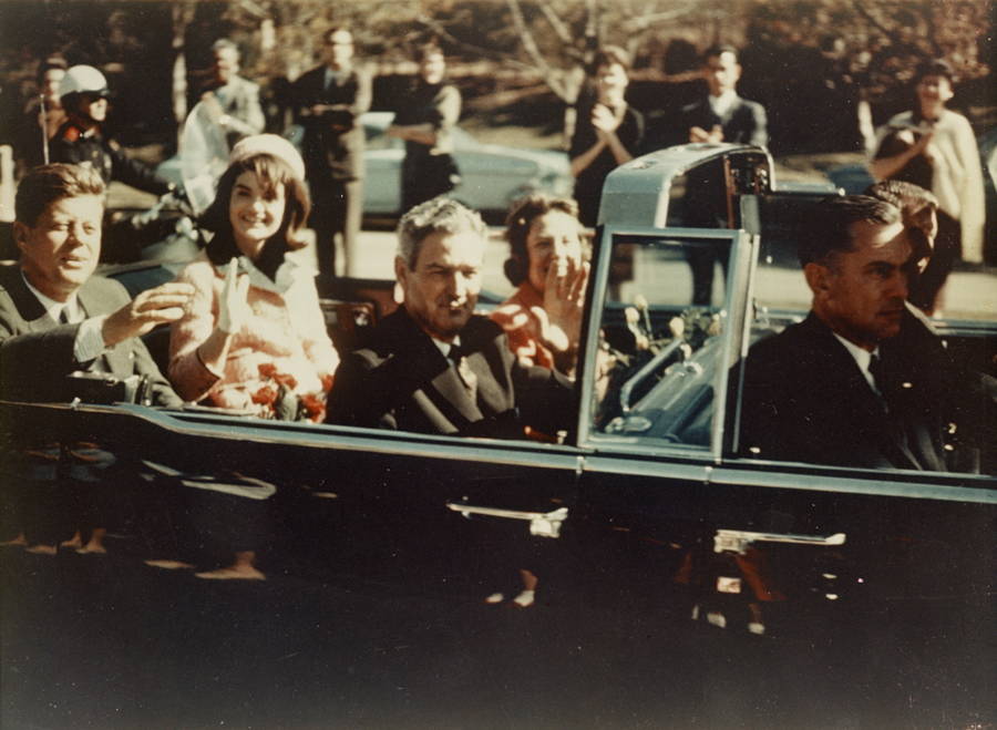 Kennedy Assassination Motorcade Side