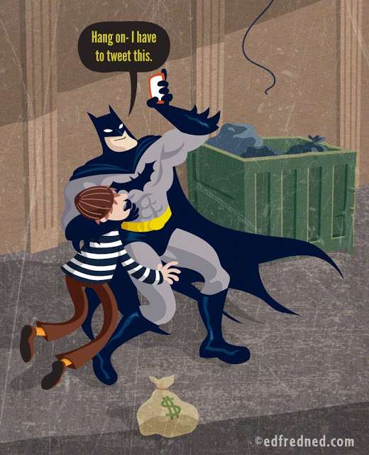 Social Media Superheroes Batman