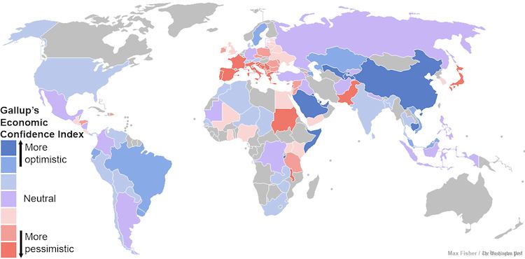 25 Maps Attitude to Economy