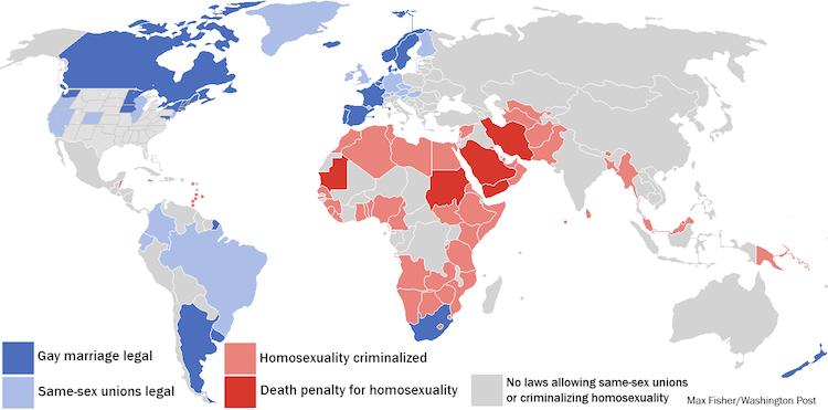 25 Maps Homosexuality