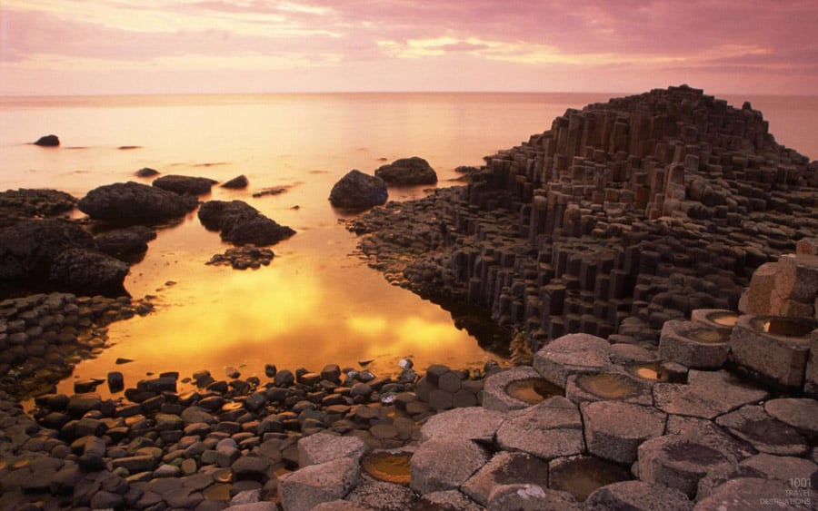 Giants Causeway Sunset