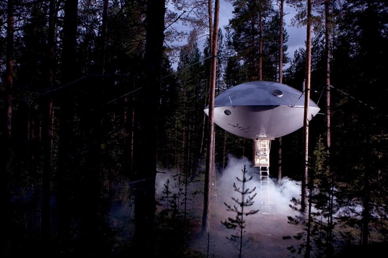 UFO in Coolest Hotel Treehotel