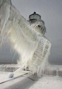 Frozen Lighthouses Ghostly Walkway