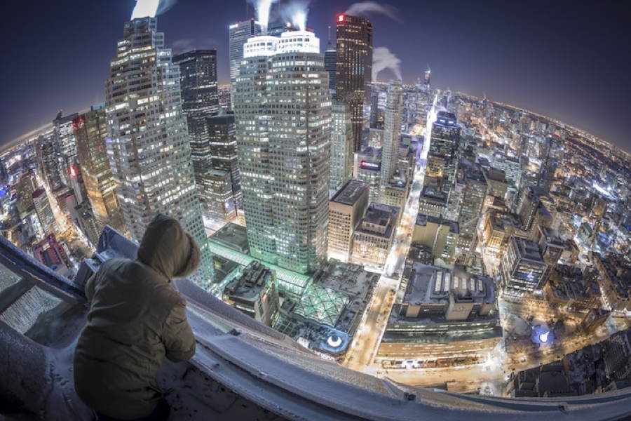 Frozen Toronto Aerial