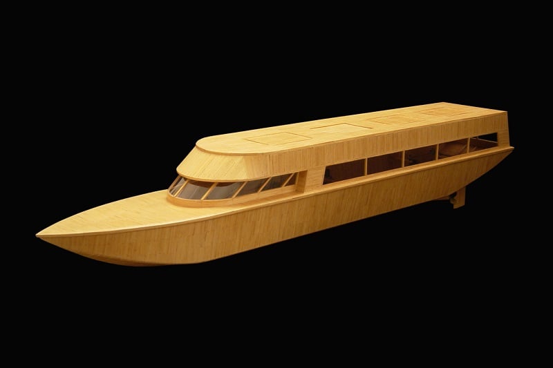 Yacht Made from Toothpicks