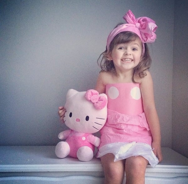 4-Year-Old Mayhem as Hello Kitty
