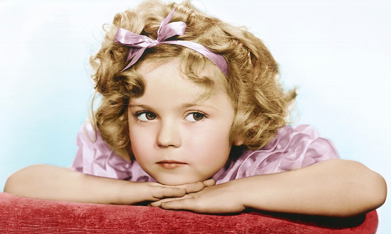 Young Shirley Temple Black Portrait