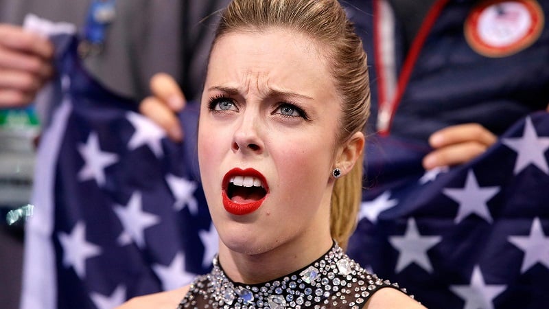Ashley Wagner at Sochi Winter Olympics