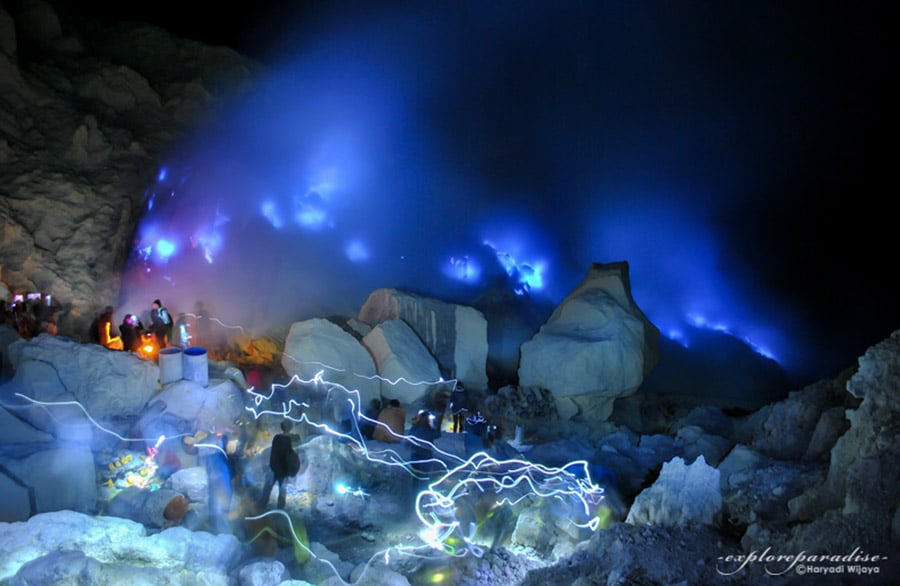 The Mesmerizing Blue Fire Of Kawah Ijen Volcano In Indonesia