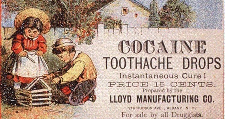 Weird and wonderful old adverts Cocaine-drops