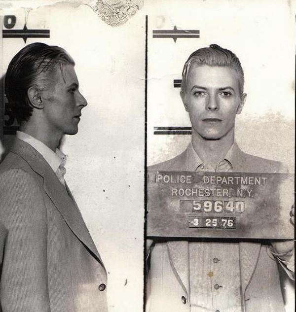 David Bowie Mugshot