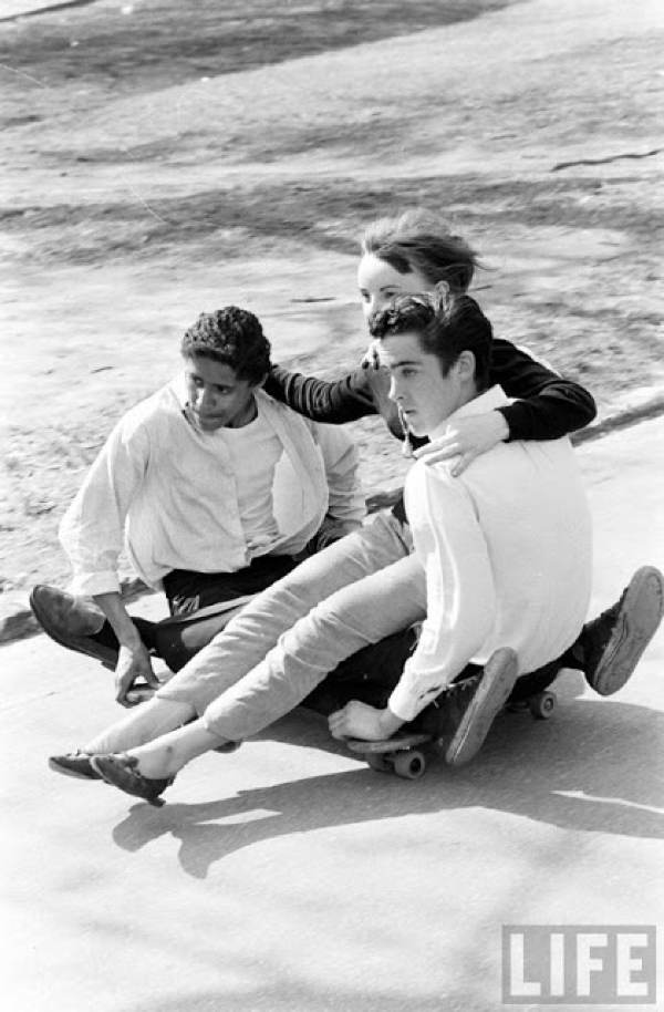 Skateboarding Kids Friends