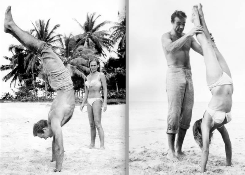 Sean Connery Teaches Handstands