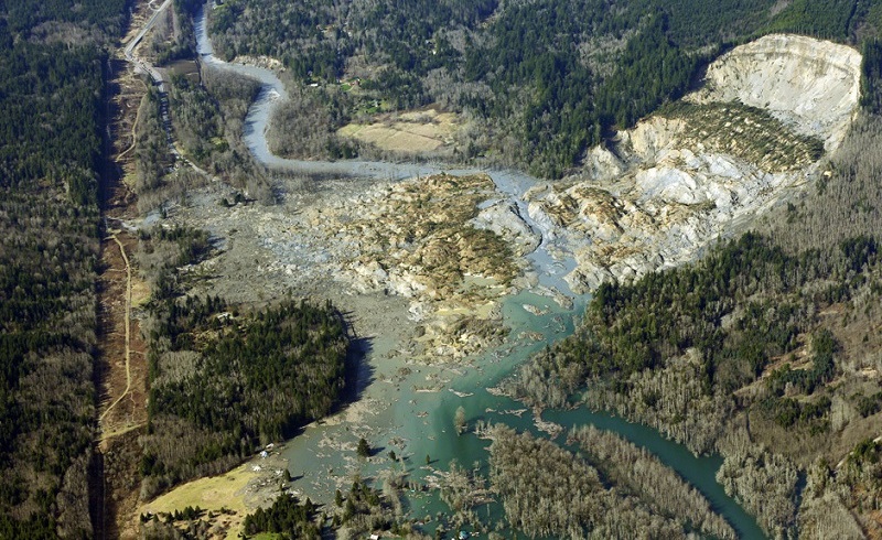 Aerial Images of Washington Landslide