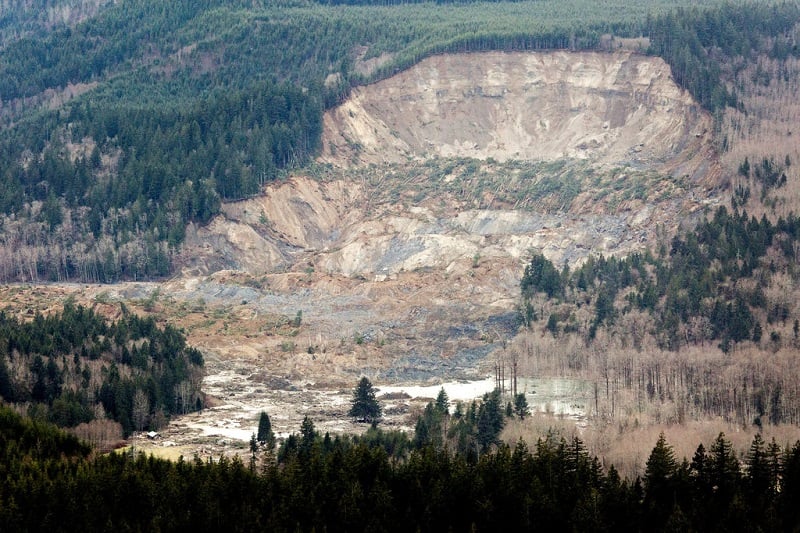Aftermath of Washington Mudslide