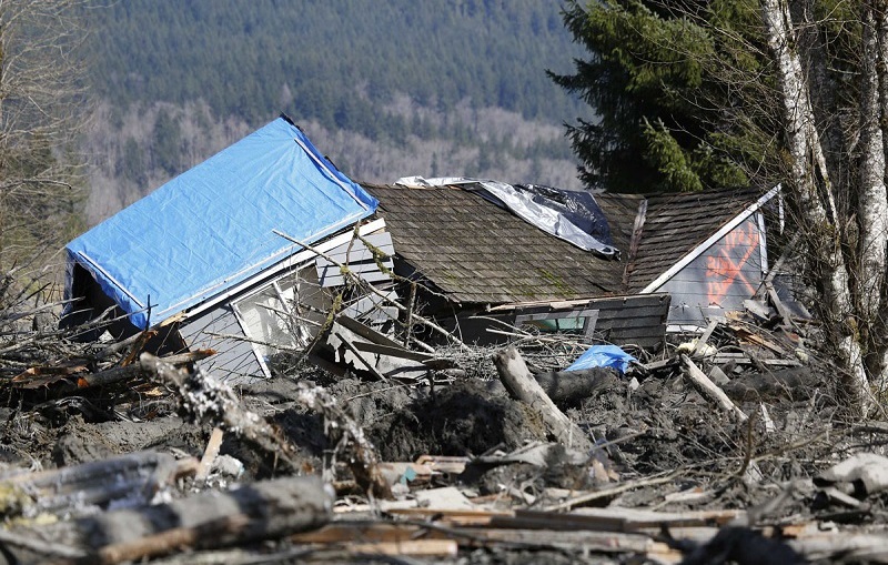 Destroyed Home in Washington