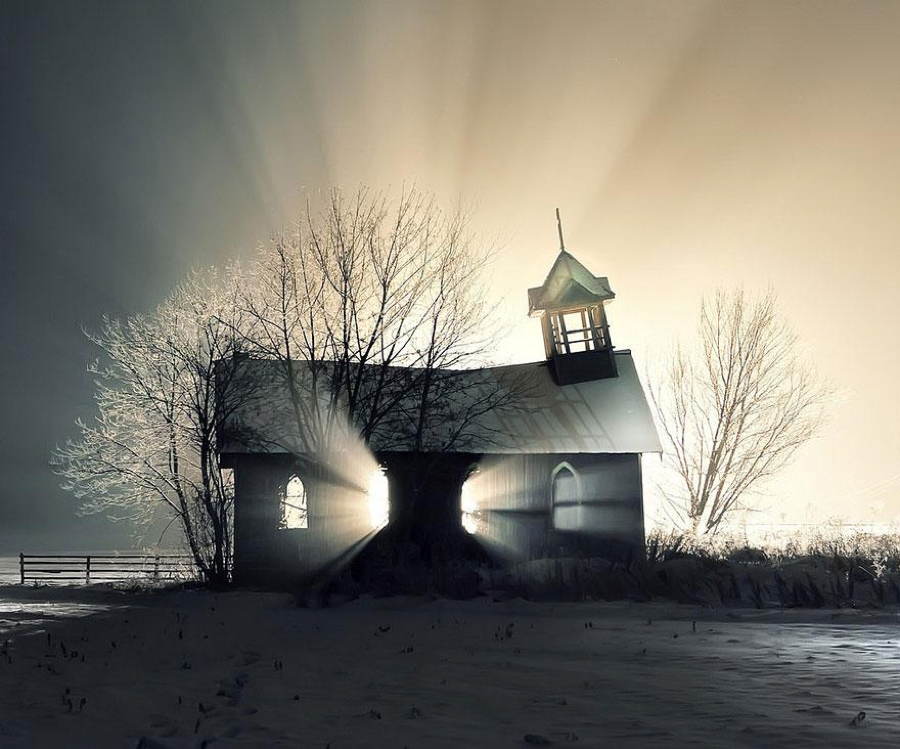Empty Church In Canada