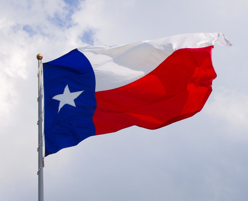 American History Texas Flag
