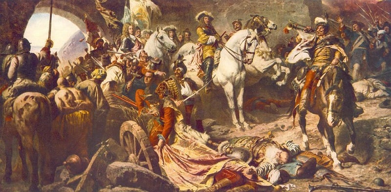 Original Painting of Battle of Buda