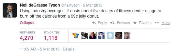 Neil DeGrasse Tyson Tweets Donut