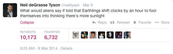 Neil DeGrasse Tyson Tweets Earthlings