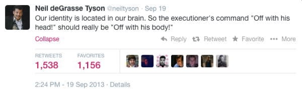 Neil DeGrasse Tyson Tweets Executioner