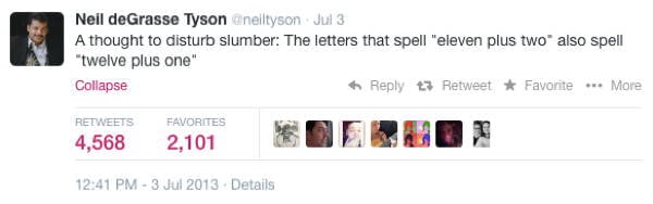 Neil DeGrasse Tyson Tweets Spelling