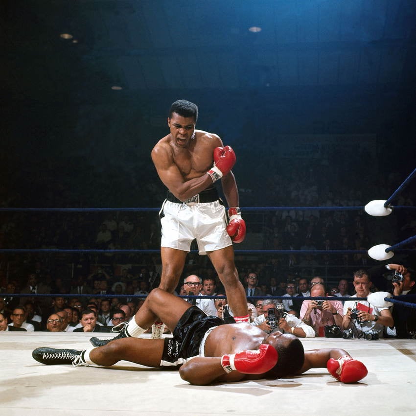 Sports Photos Ali Liston Knockout