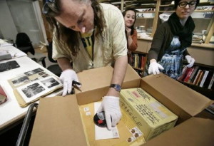 Andy Warhol Cataloging Time Capsules