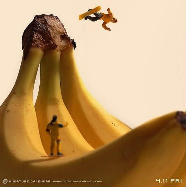 Food Art Banana Slope