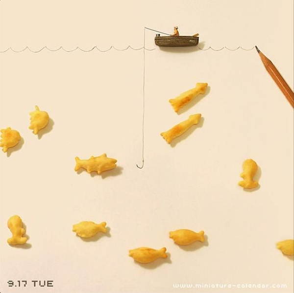 Food Art Fish Crackers