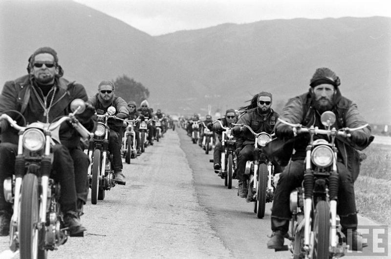 Hells Angels Riding Rows