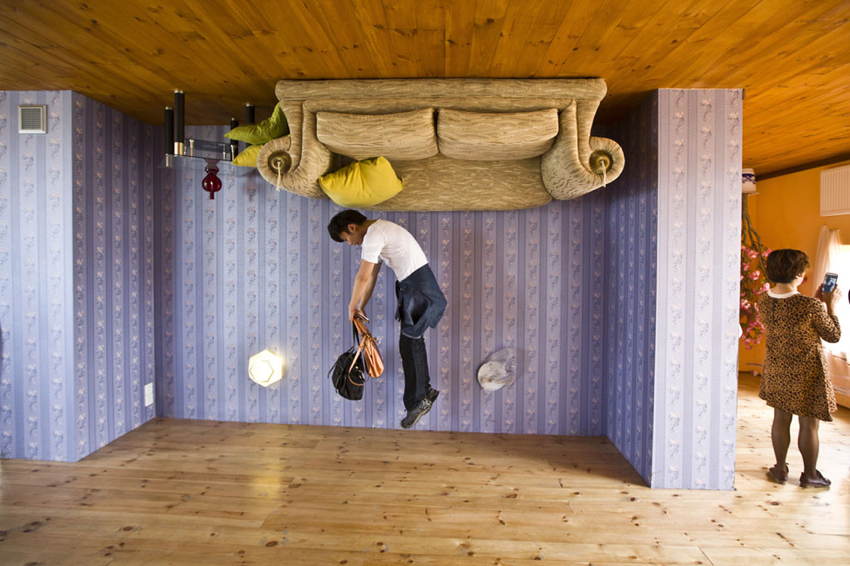 Upside Down Houses Jumping