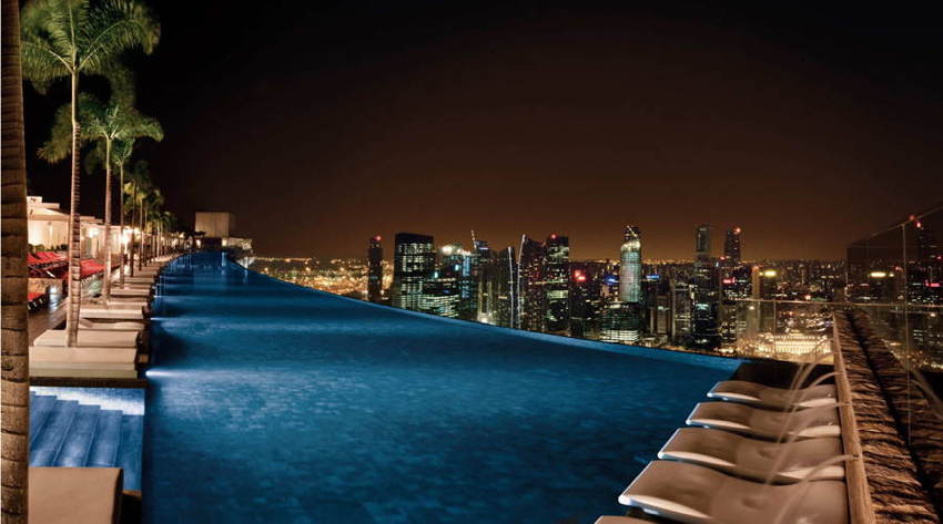 Amazing Pools Marina Bay Night