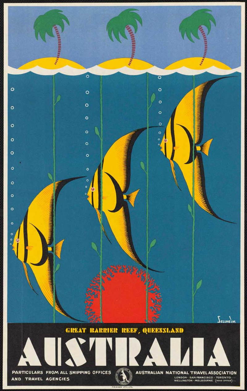 Vintage Travel Poster For Australia