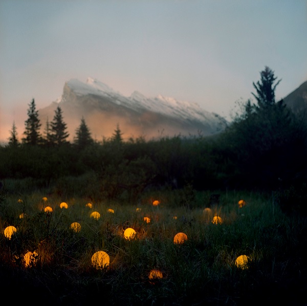 Orange Abstract Light Landscapes